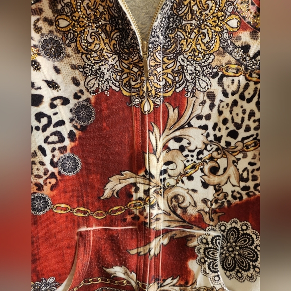 NWOT Chicos zip up sweater jacket - Picture 5 of 5